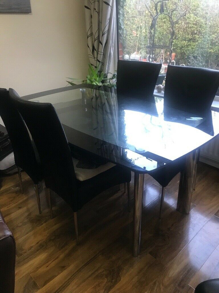 Dining Table With Four Chairs From Harvey Norman In Stranmillis Belfast Gumtree throughout dimensions 768 X 1024