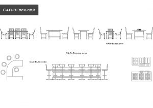 Dining Tables Elevation Cad Blocks Free with regard to dimensions 1080 X 760