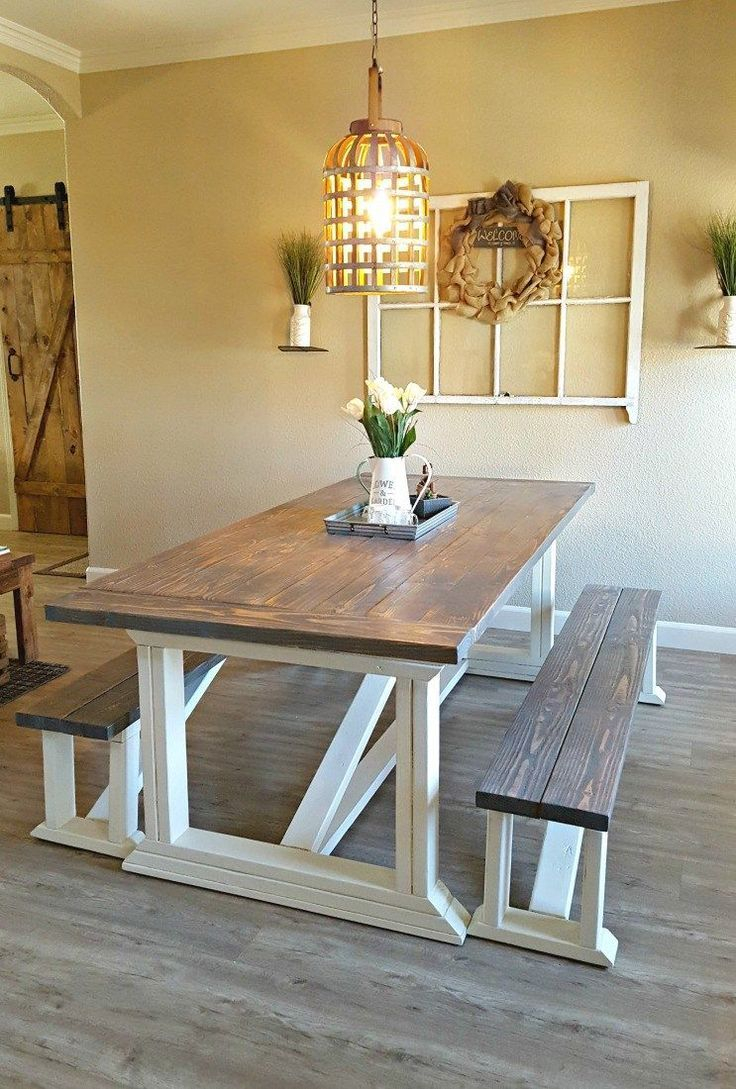 Diy Farmhouse Table Farmhouse Dining Room Table Farmhouse inside measurements 736 X 1089