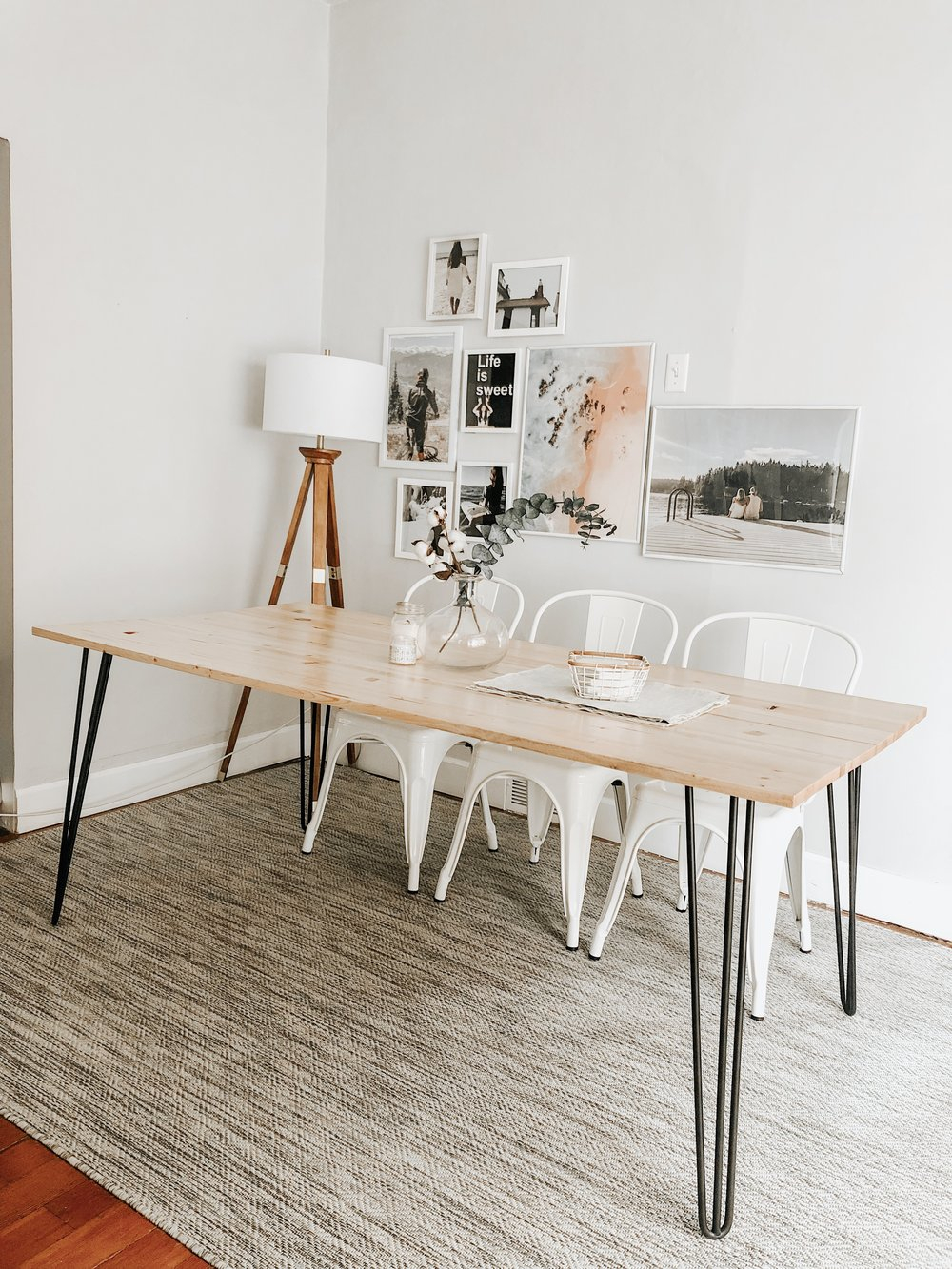 Diy Hairpin Dining Table Fromjenniferann with dimensions 1000 X 1333