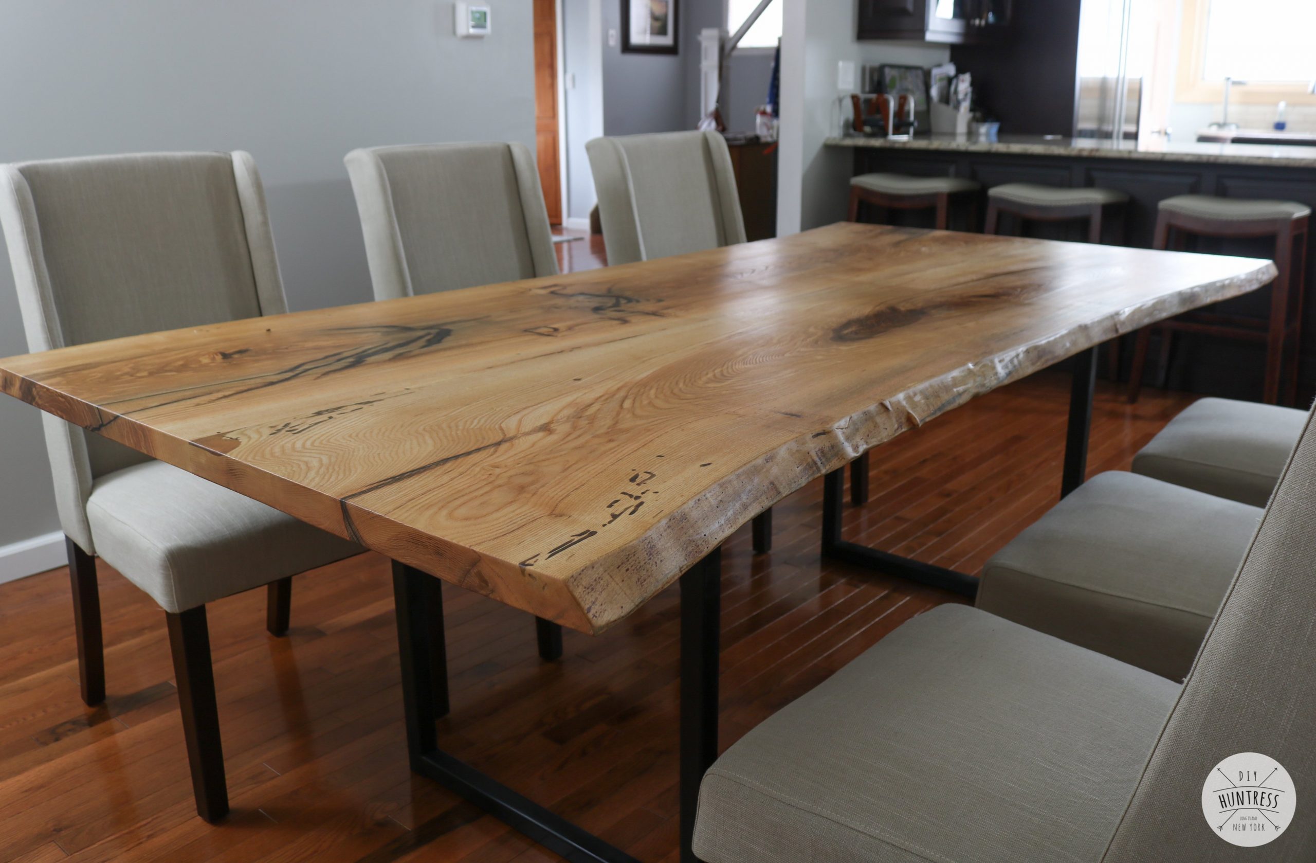 Diy Live Edge Wood Dining Table 8 Diy Huntress pertaining to measurements 3828 X 2509