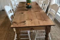 Diy Long Skinny Farmhouse Table 8ft Long 34 Wide 35 regarding measurements 3024 X 4032