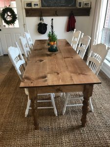 Diy Long Skinny Farmhouse Table 8ft Long 34 Wide 35 regarding measurements 3024 X 4032