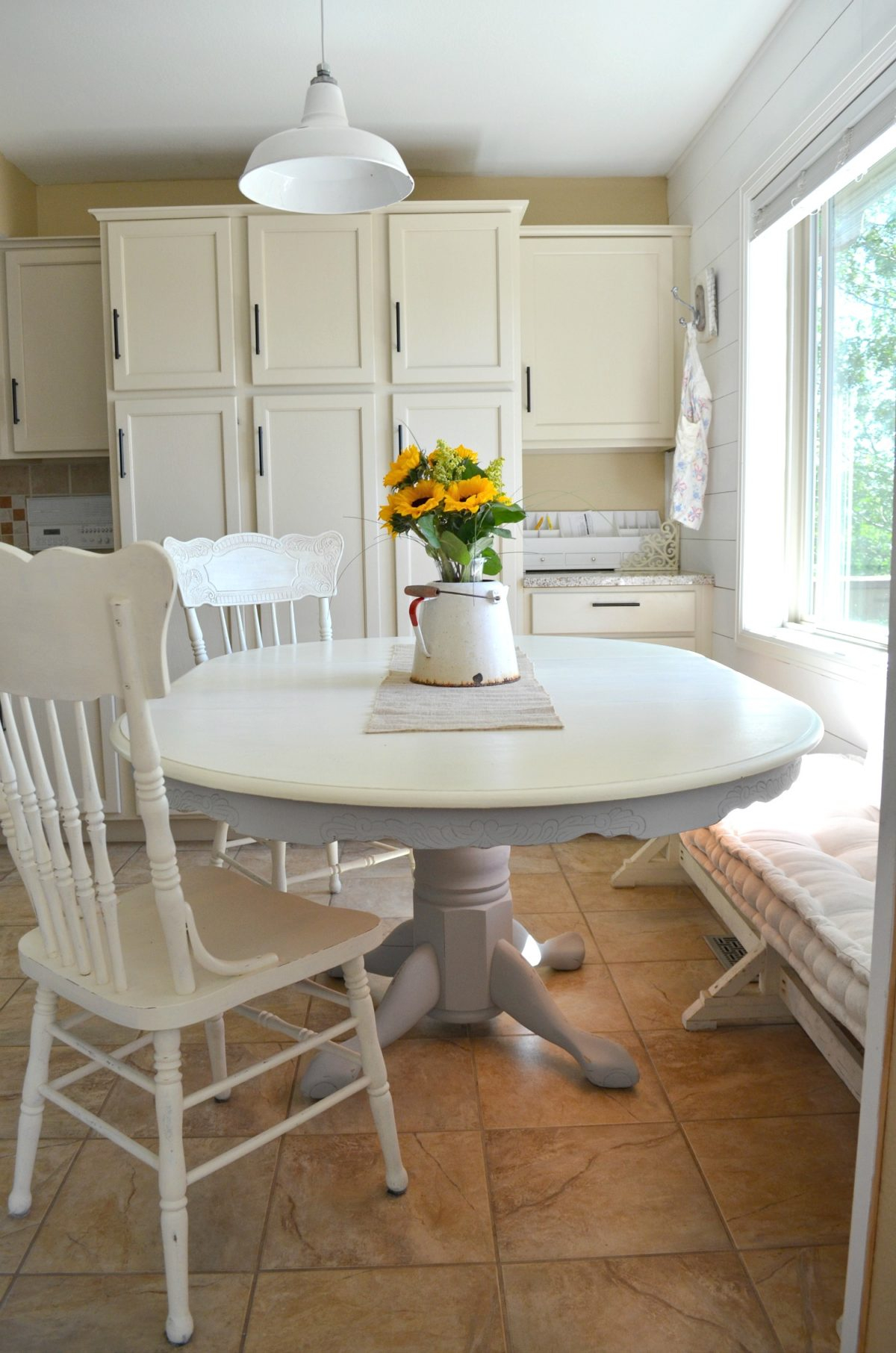 Diy Projects Chalk Paint Dining Table Makeover Sarah Joy with regard to measurements 1200 X 1812