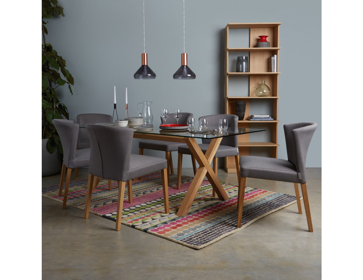 Dublin Dining Set With 200cm Table And 6 Valentina Chairs inside size 1200 X 925