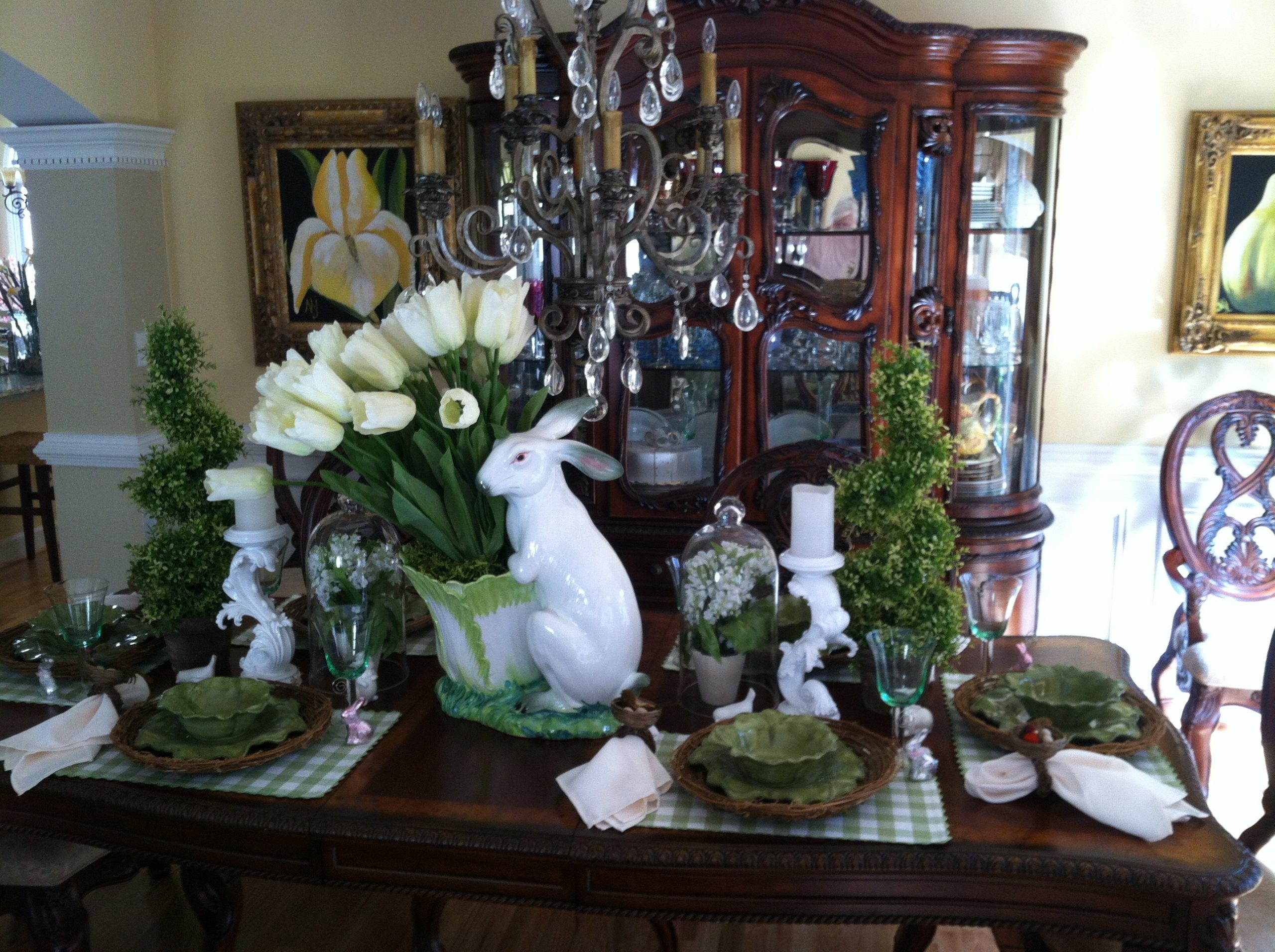 Easter Spring Kitchen Dining Room Decorating Ideas intended for dimensions 2592 X 1936