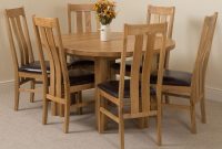 Edmonton Solid Oak Extending Oval Dining Table With 6 in sizing 1600 X 1159