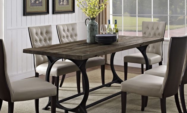 Effuse Wood Top Dining Table Brown In 2019 Dining Room regarding sizing 1600 X 1600