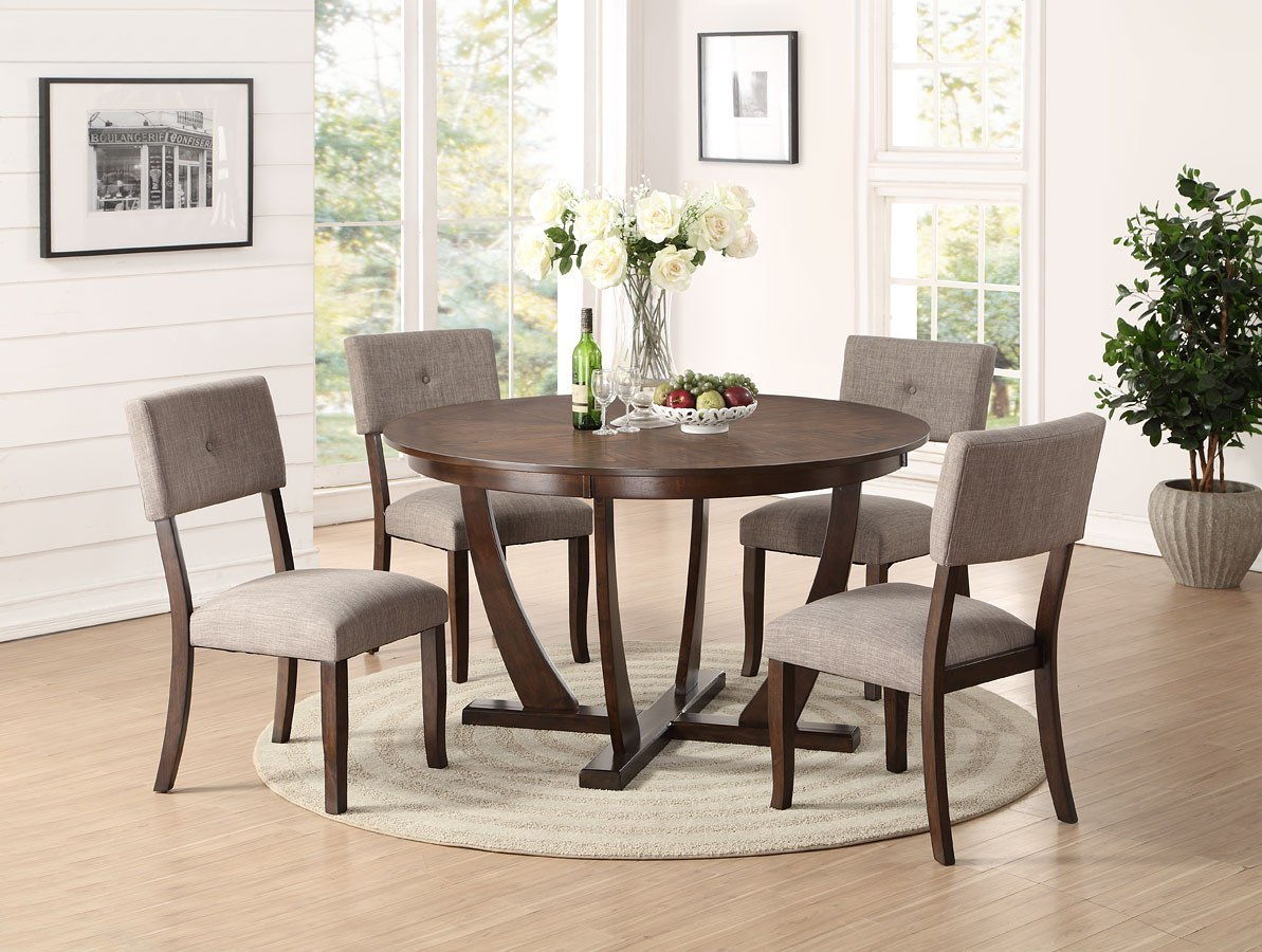 Elantra Round Dining Room Set in dimensions 1193 X 900