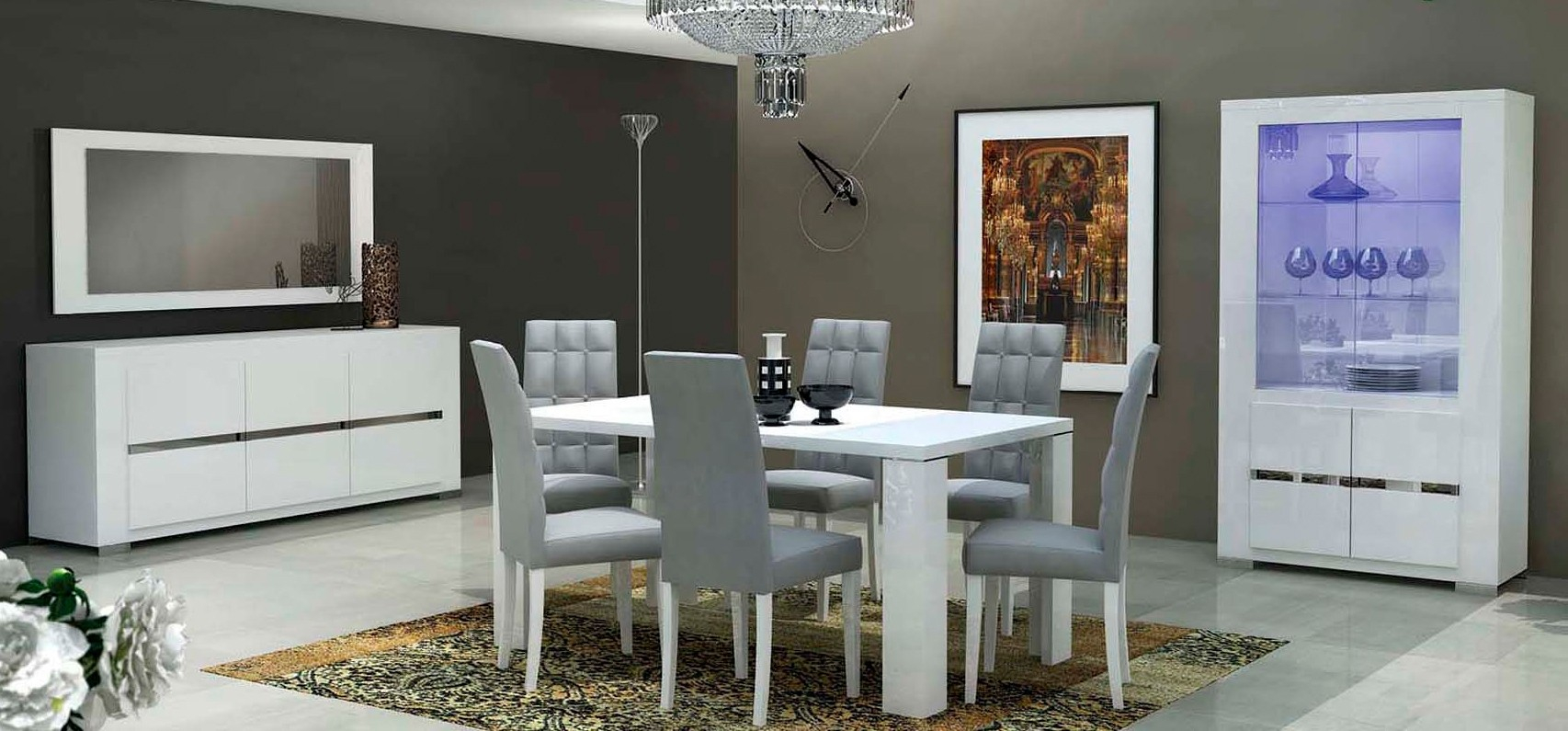 Elegance Modern Dining Room Set regarding dimensions 1706 X 795