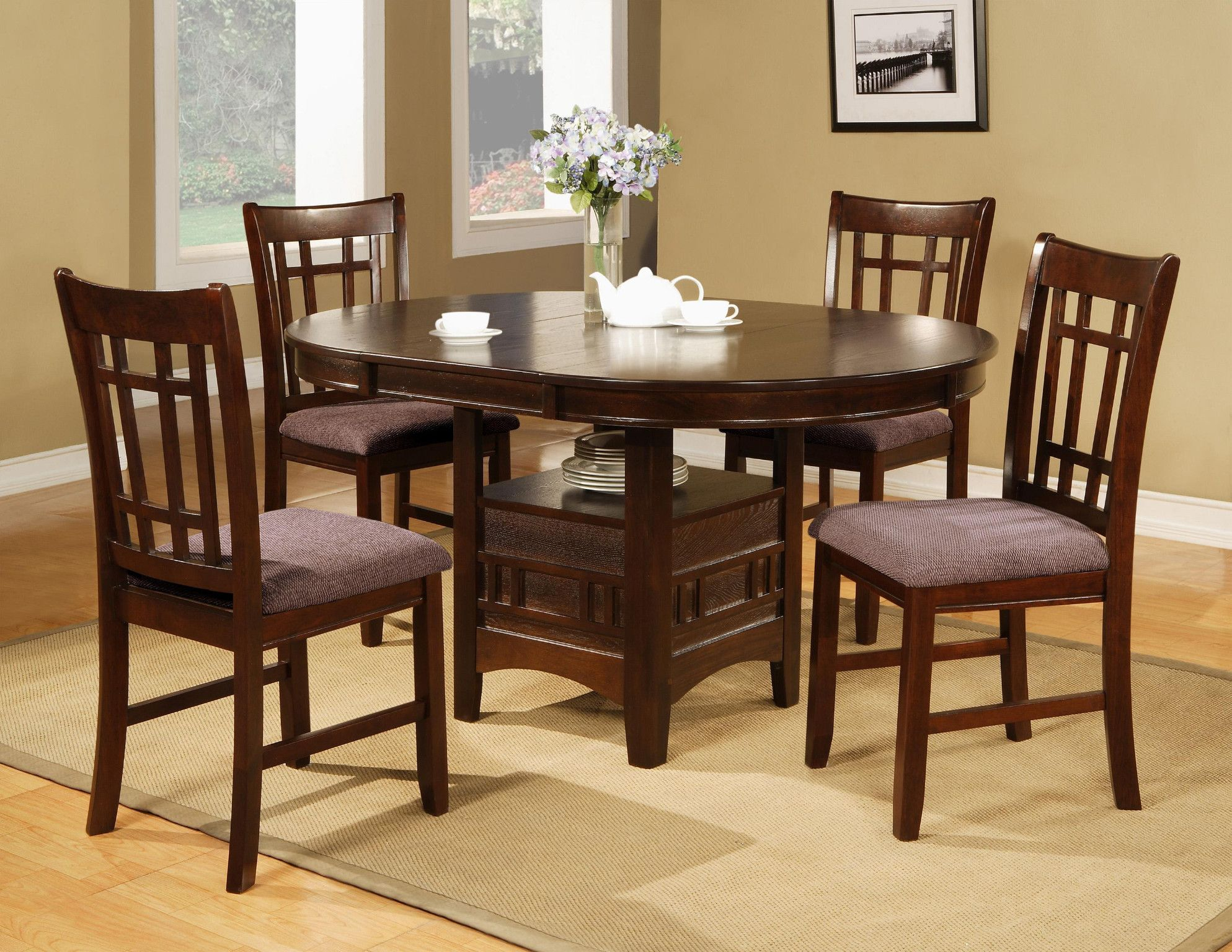 Empire 5 Piece Dinette Table And 4 Chairs 56800 Table intended for size 1987 X 1536