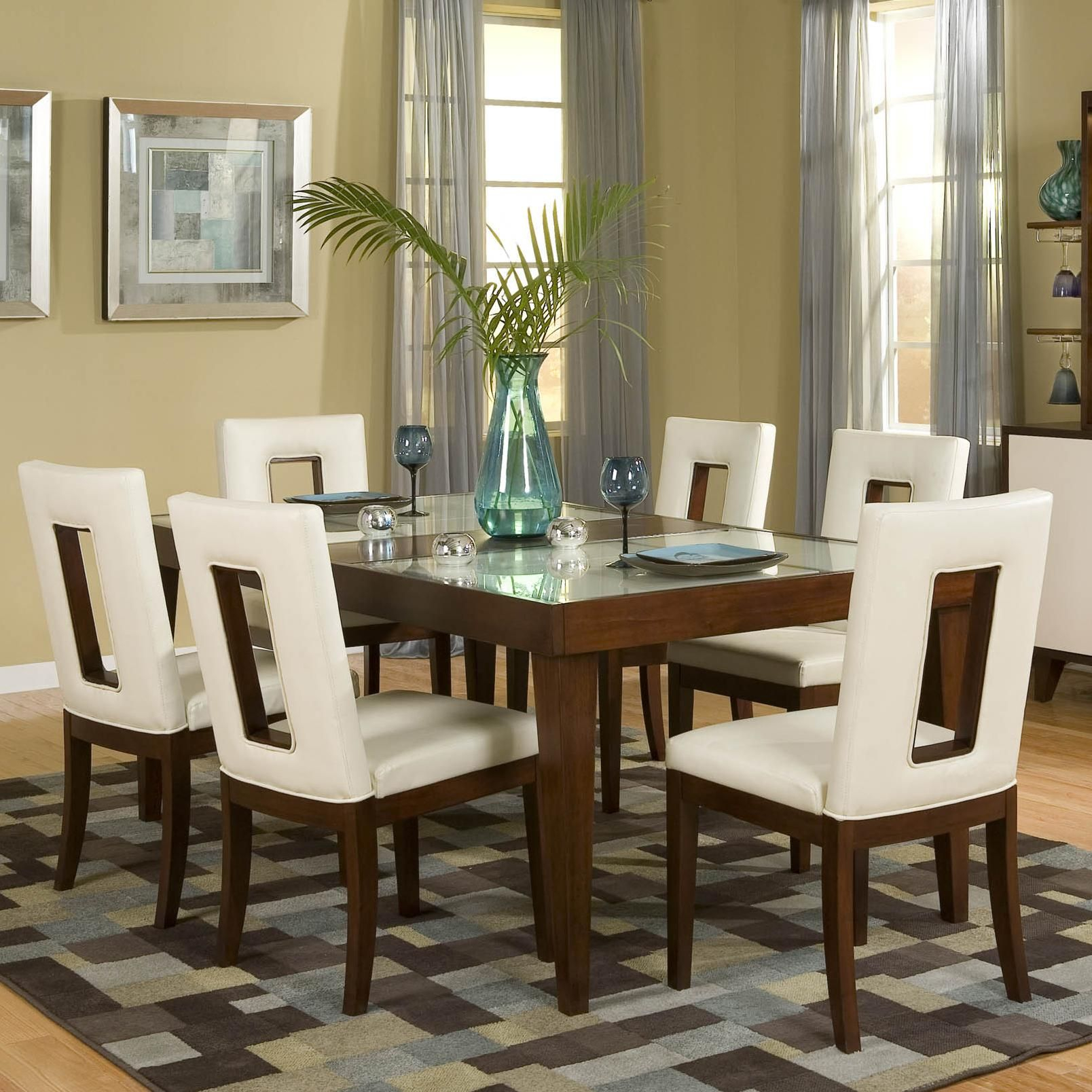 Enzo Dining 7 Piece Table And Chair Set Del Sol Nf In with dimensions 1608 X 1608