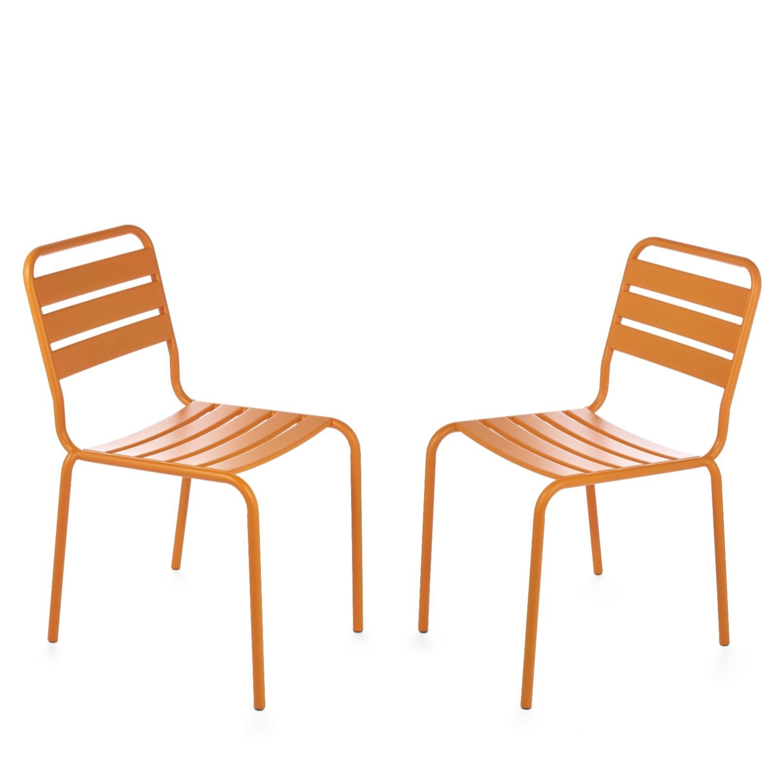 Erica Davies Set Of 2 Steel Outdoor Bistro Chairs Garden pertaining to size 1600 X 1600