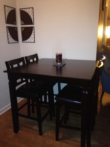 Espresso Pub Table And Chairs From Big Lots Works Great In in size 1536 X 2048