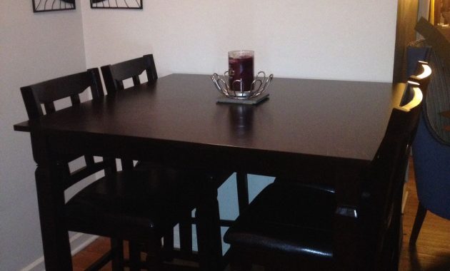 Espresso Pub Table And Chairs From Big Lots Works Great In inside sizing 1536 X 2048