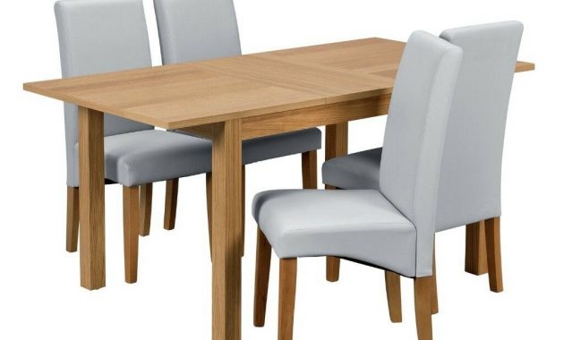 Ex Display Argos Home Clifton Oak Veneer 120cm Extending Table Chairs Grey In Bradford West Yorkshire Gumtree intended for sizing 1024 X 834
