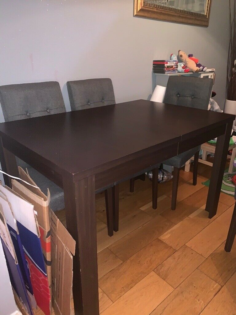 Extending Dining Table 8 6 Chairs Walnut In Corstorphine Edinburgh Gumtree with sizing 768 X 1024