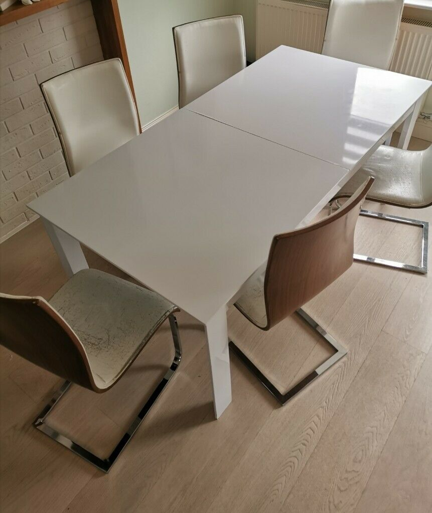 Extending Dining Table And Chairs From Dfs In Swindon Wiltshire Gumtree pertaining to dimensions 861 X 1024