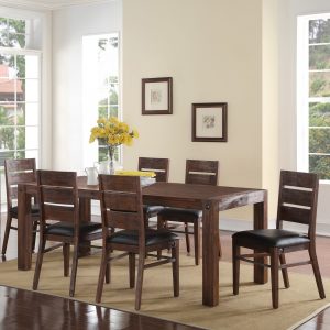 Fairway 5 Piece Dining Set In Walnut New Classic Home inside dimensions 2000 X 2000