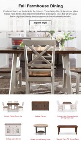 Family Friendly Farmhouse Finds For Your Dining Room for sizing 746 X 1338