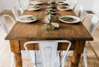 Farmhouse Dining Table Ideas For Cozy Rustic Look for measurements 736 X 1103