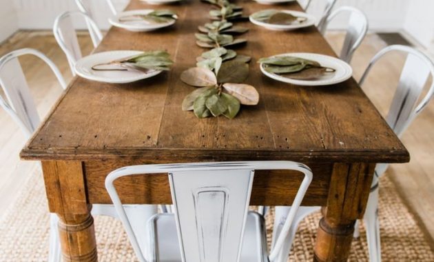 Farmhouse Dining Table Ideas For Cozy Rustic Look intended for proportions 736 X 1103