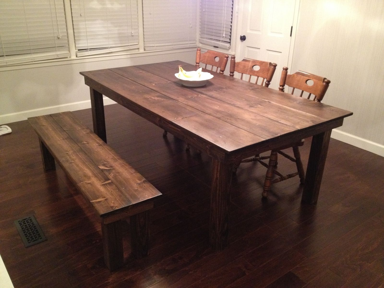 Farmhouse Dining Table throughout measurements 1600 X 1200