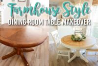 Farmhouse Style Dining Room Table Makeover regarding dimensions 1280 X 720