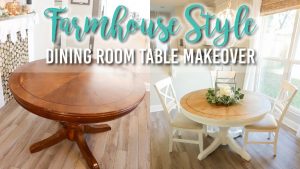 Farmhouse Style Dining Room Table Makeover regarding dimensions 1280 X 720