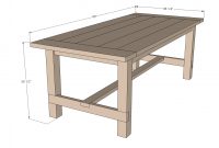 Farmhouse Table Updated Pocket Hole Plans Ana White in sizing 1114 X 924