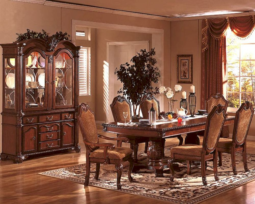Formal Dining Room Set In Classic Cherry Mcfd5006 with size 1000 X 800