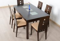 Fortes Solid 6 Seater Dining Table Set within sizing 3695 X 2771