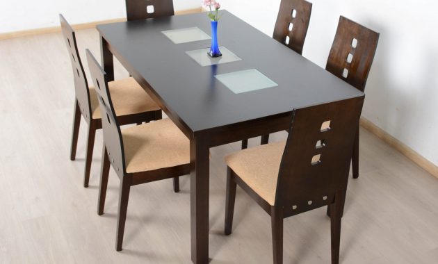 Fortes Solid 6 Seater Dining Table Set within sizing 3695 X 2771