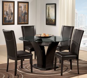 Francesca Ii Casual Dining 5 Pc Dinette Leons Round throughout size 1500 X 1345