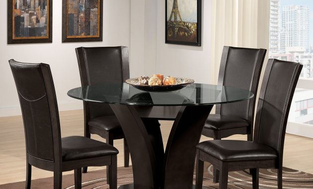 Francesca Ii Casual Dining 5 Pc Dinette Leons Round throughout size 1500 X 1345