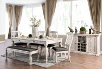 Furniture Of America Hish Rustic White 72 Inch Wood Dining Table Antique White throughout dimensions 3000 X 3000