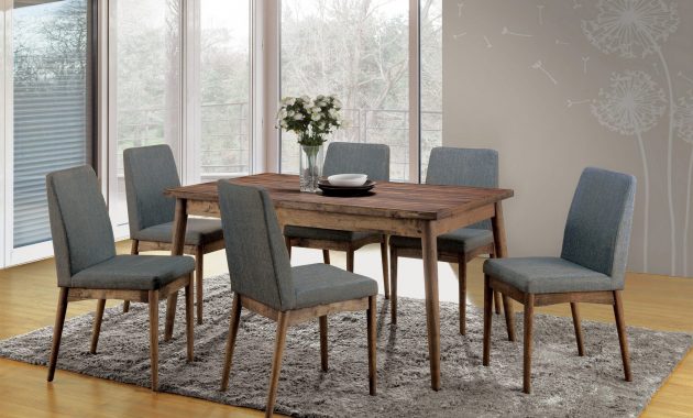 Furniture Of America Sevo Mid Century Modern Grey 7 Piece Dining Set regarding proportions 3500 X 3500