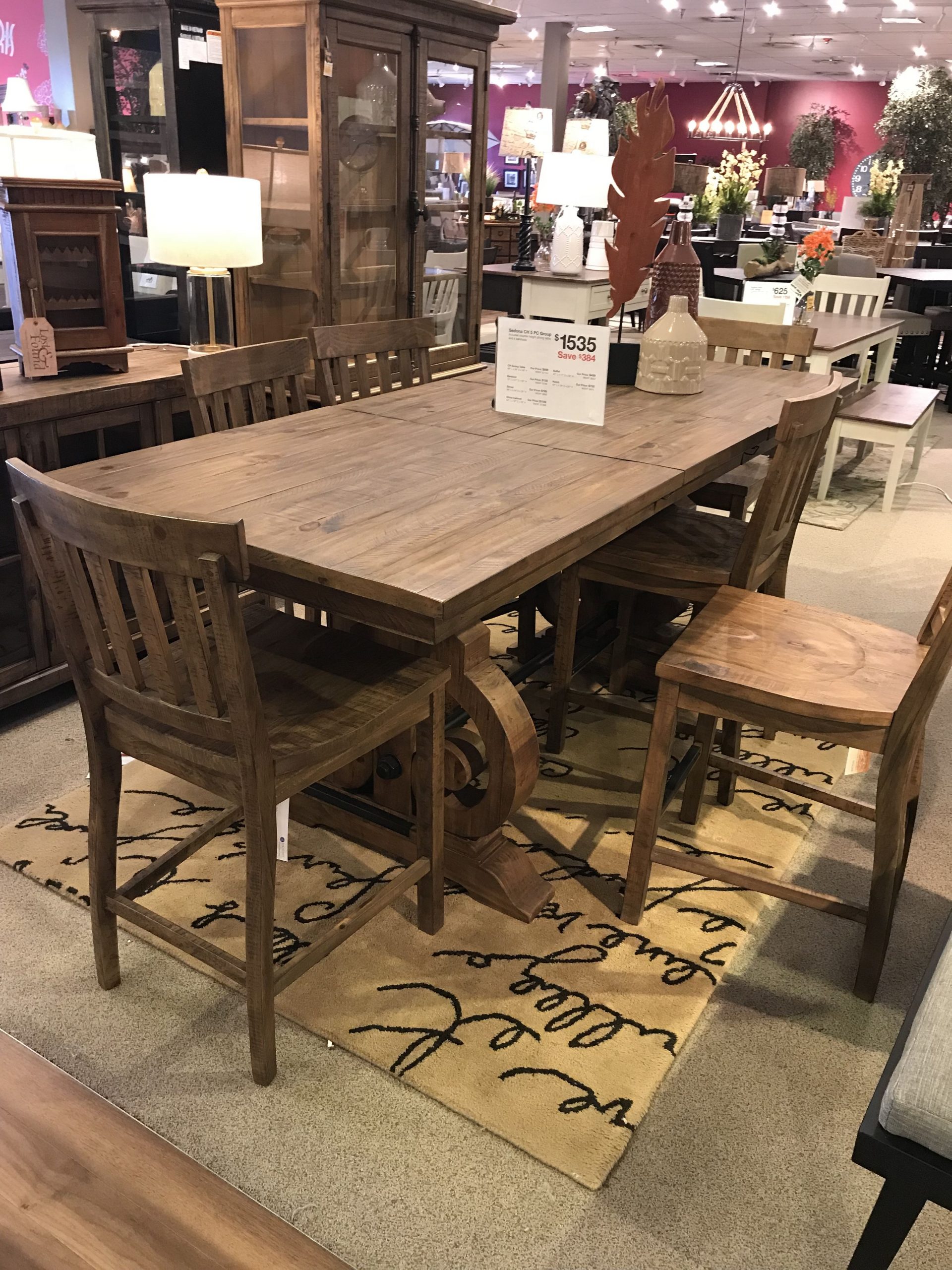 Furniture Row Sedona Counter Height Dining Table And Chairs throughout size 3024 X 4032