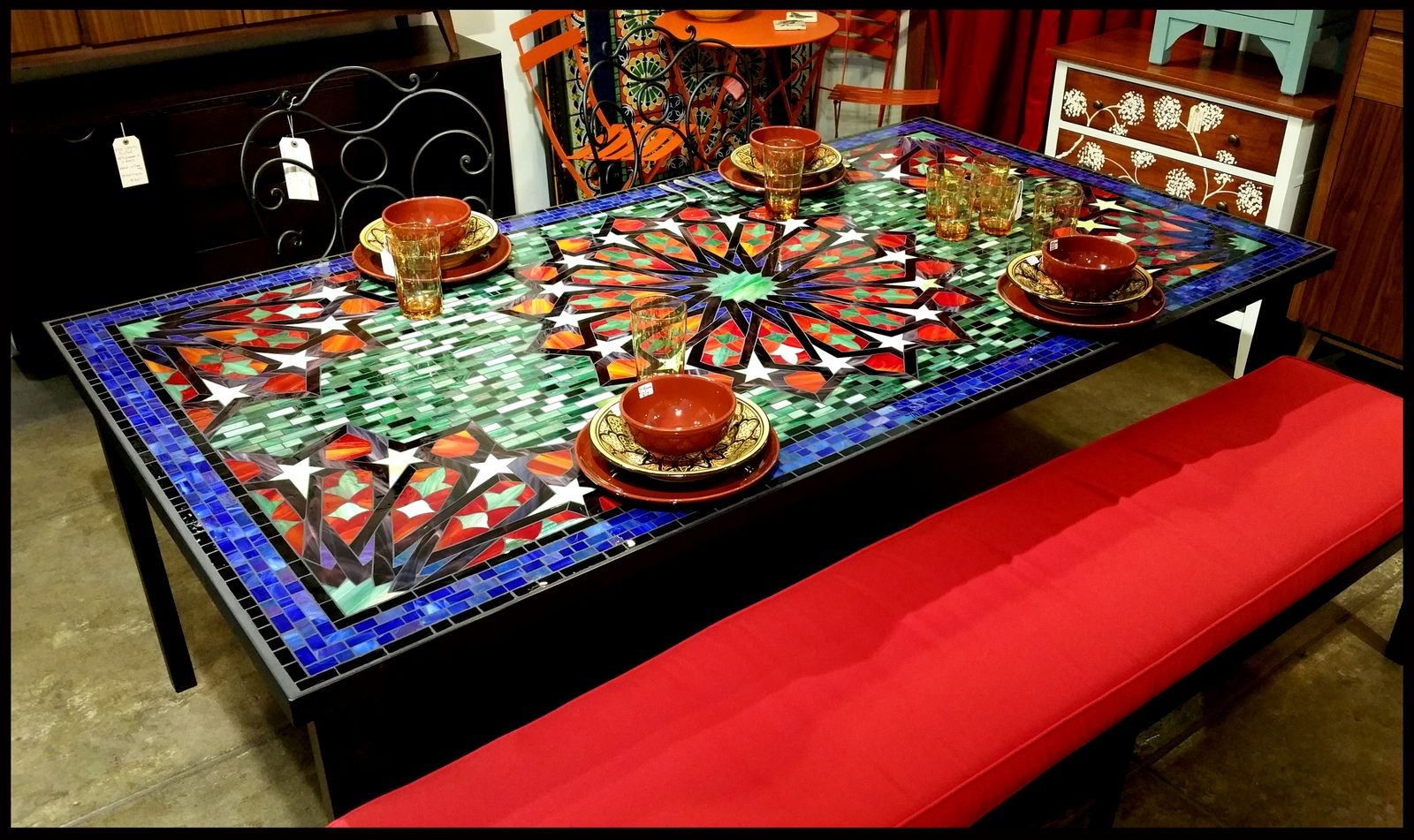 Furthur Wholesale Mosaic Dining Tables Mosaic Table regarding sizing 1600 X 951