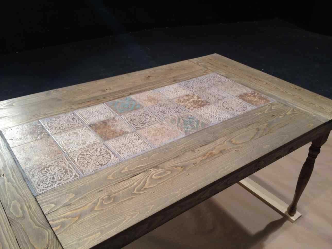 Gorgeous Diy Tile Coffee Table Design For Easy Build Tiled throughout proportions 1289 X 967
