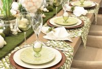 Green And White Easter Table Setting Easter Table Settings for proportions 2000 X 2992