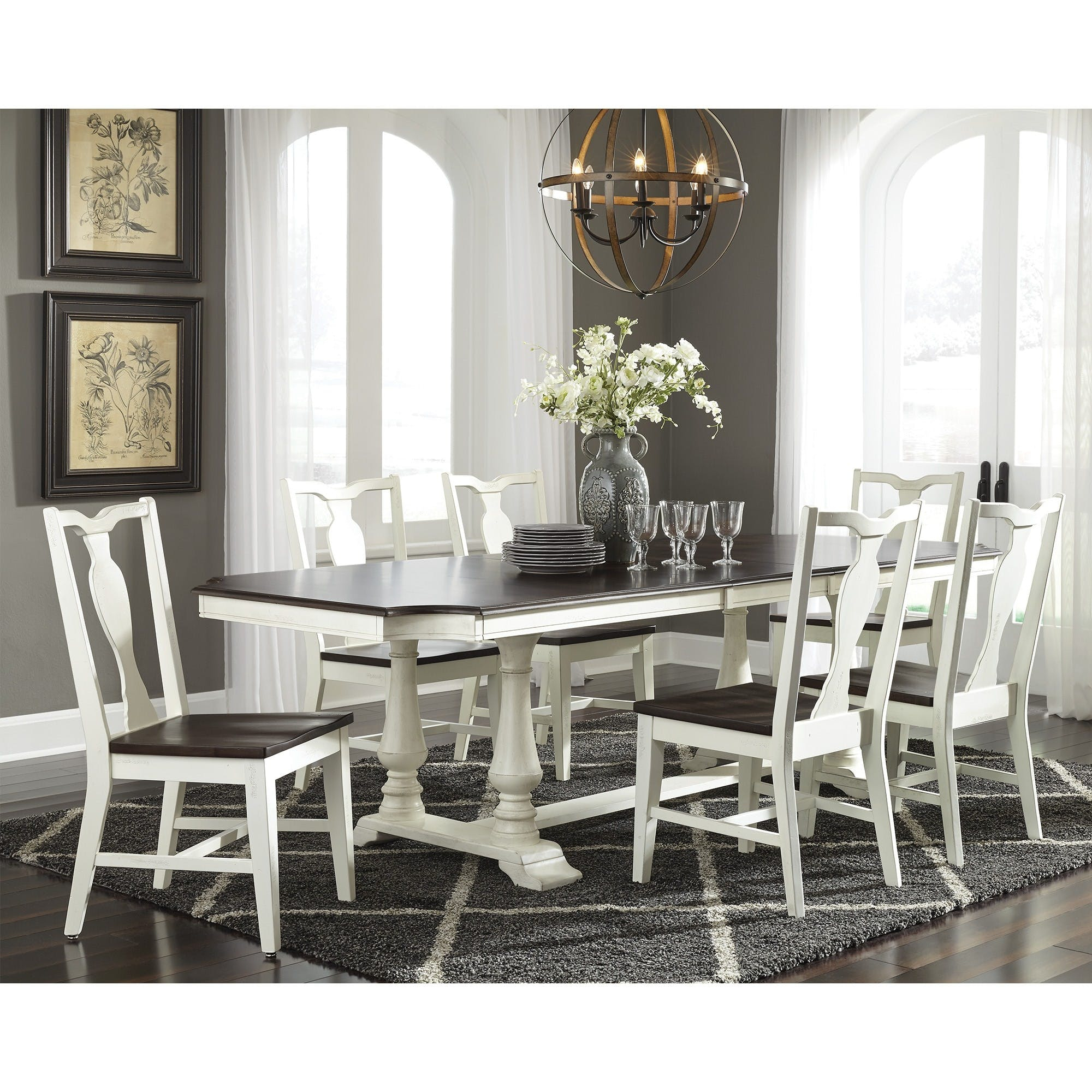 Grove Park 7 Piece Dining Set Table With 6 Side Chairs inside dimensions 2000 X 2000