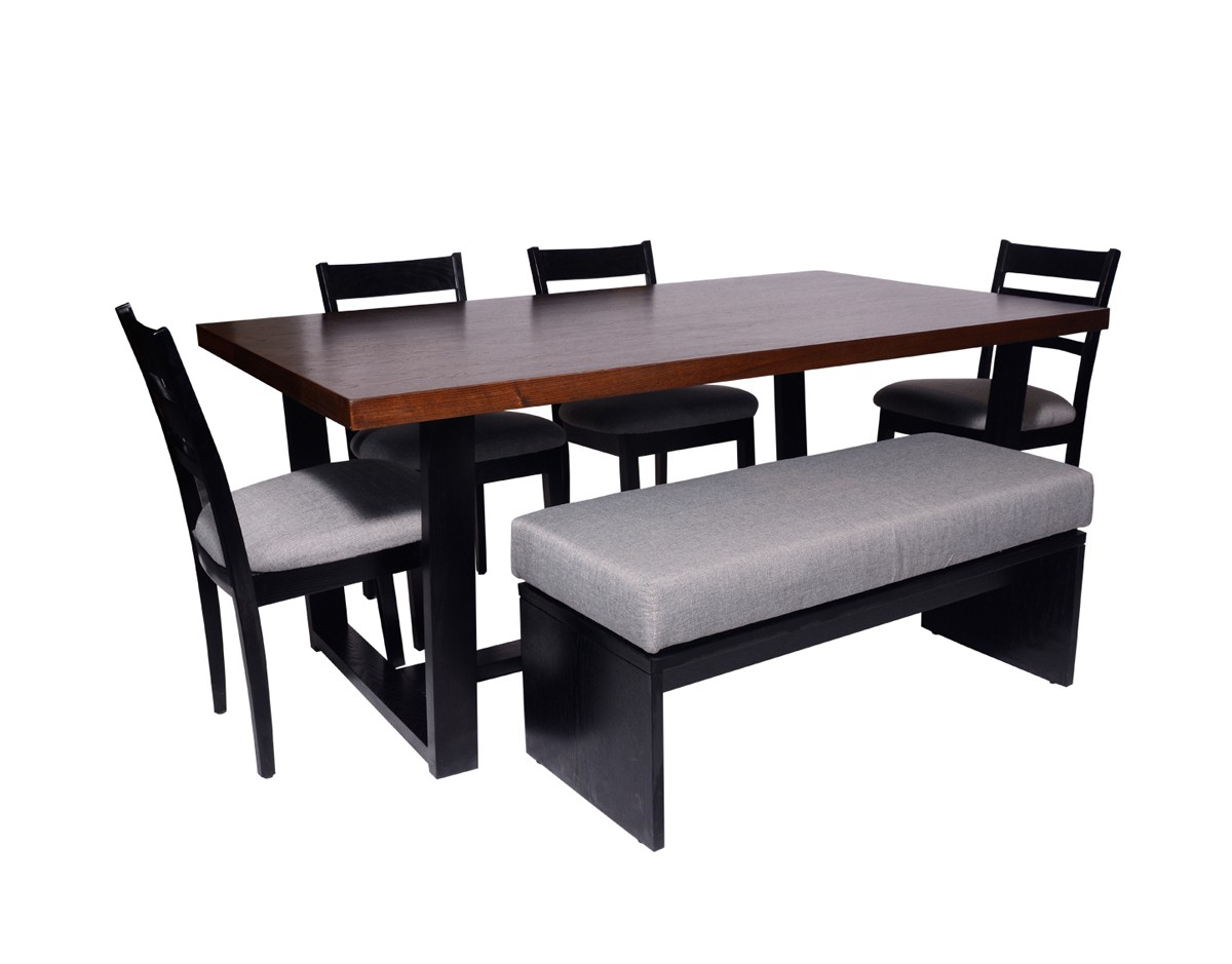 Habitt Trapezoid 6 Person Dining Table Lf 44 Dining with regard to proportions 1200 X 939