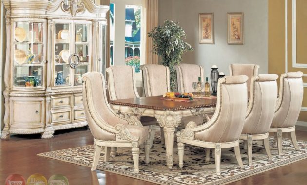 Halyn Antique White Formal Dining Room Set With Extension with regard to dimensions 1200 X 857