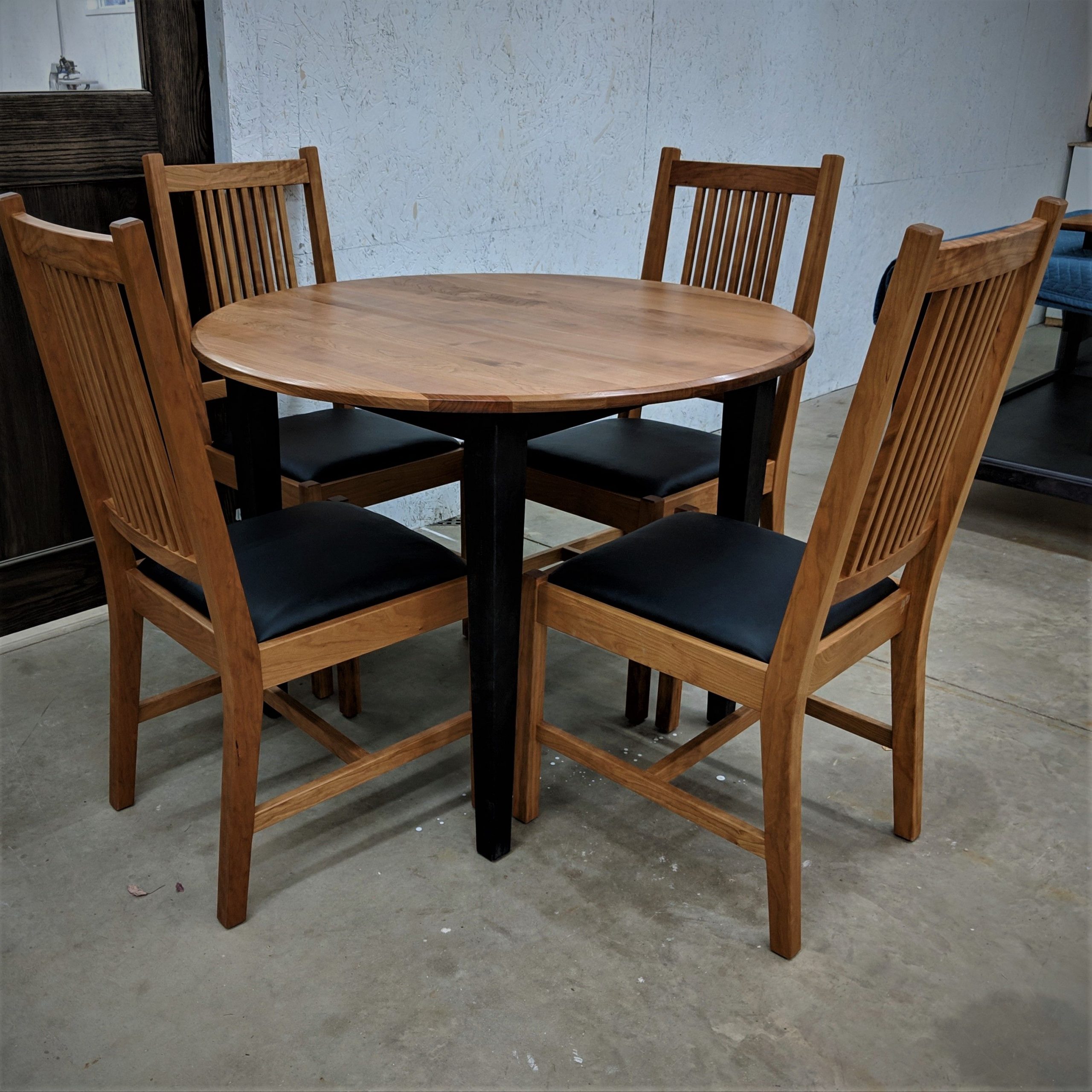 Hand Crafted Cute Little Cherry Extension Table Dining Set within size 2950 X 2951