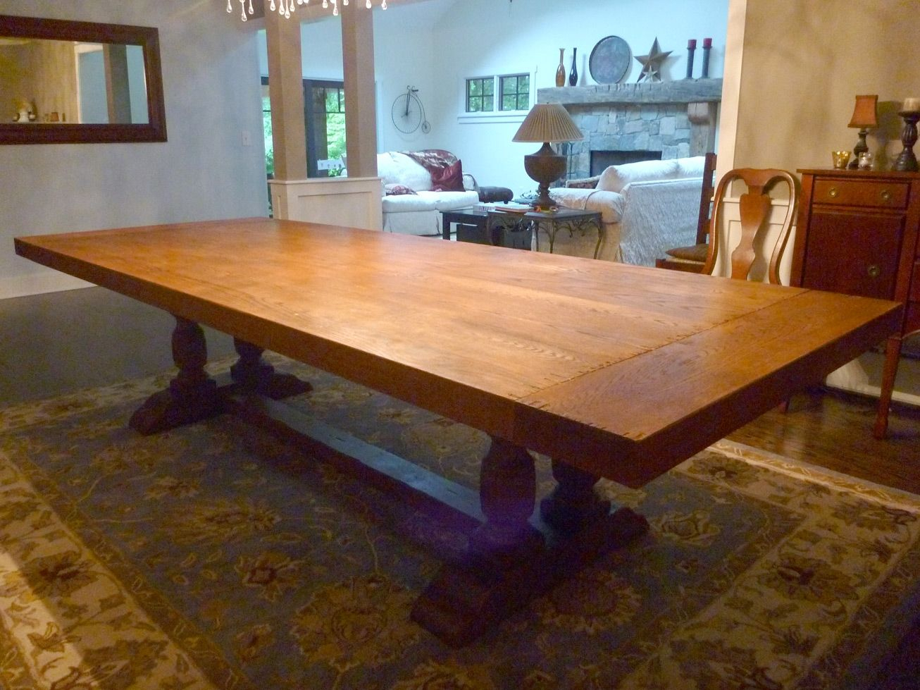 Hand Crafted Dining Room Table Top Ajc Woodworking for measurements 1306 X 979