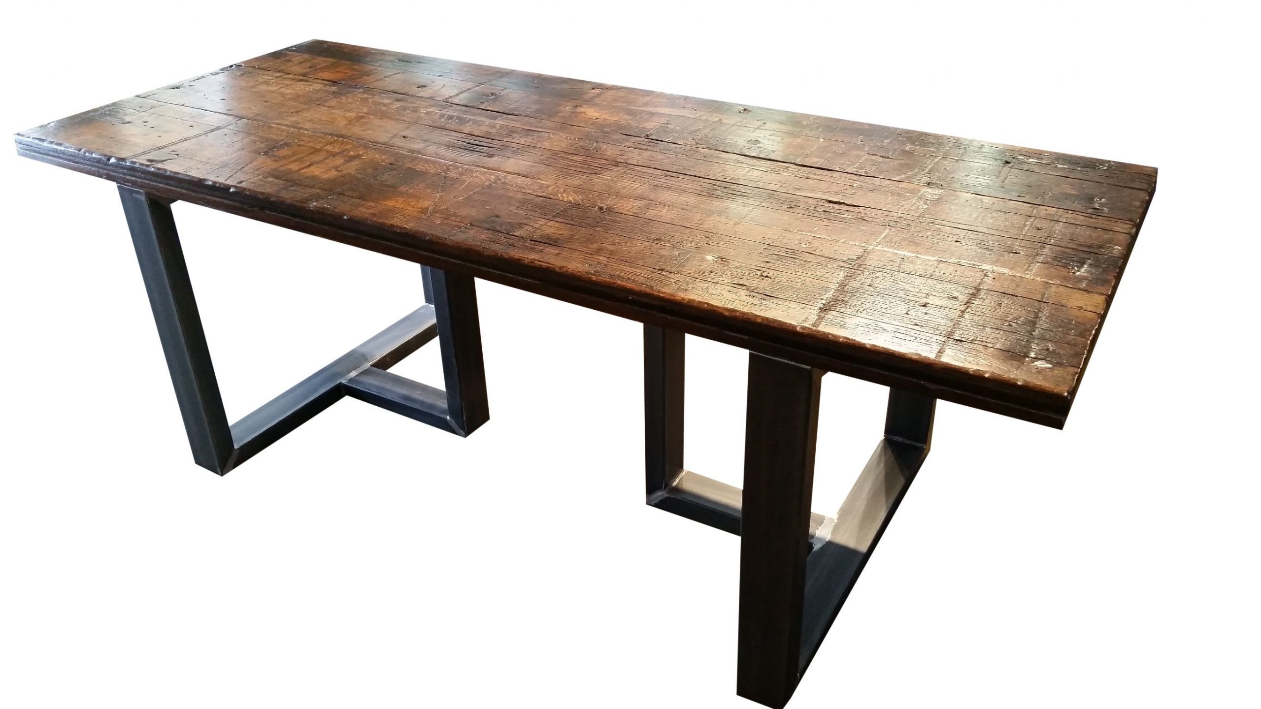 Hand Made Reclaimed Wood Dining Table Urban Ironcraft within dimensions 2730 X 1536