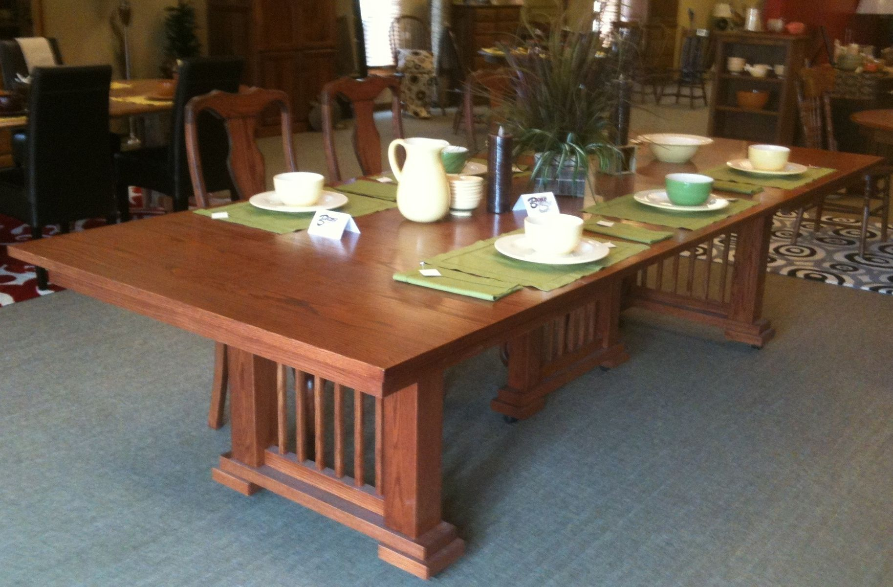 Handmade Mission Dining Table Becker Cabinet Furniture pertaining to sizing 1827 X 1200