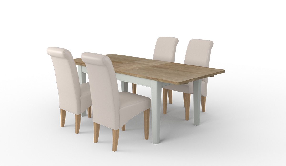Harveys Oak Dining Room Table And Chairs