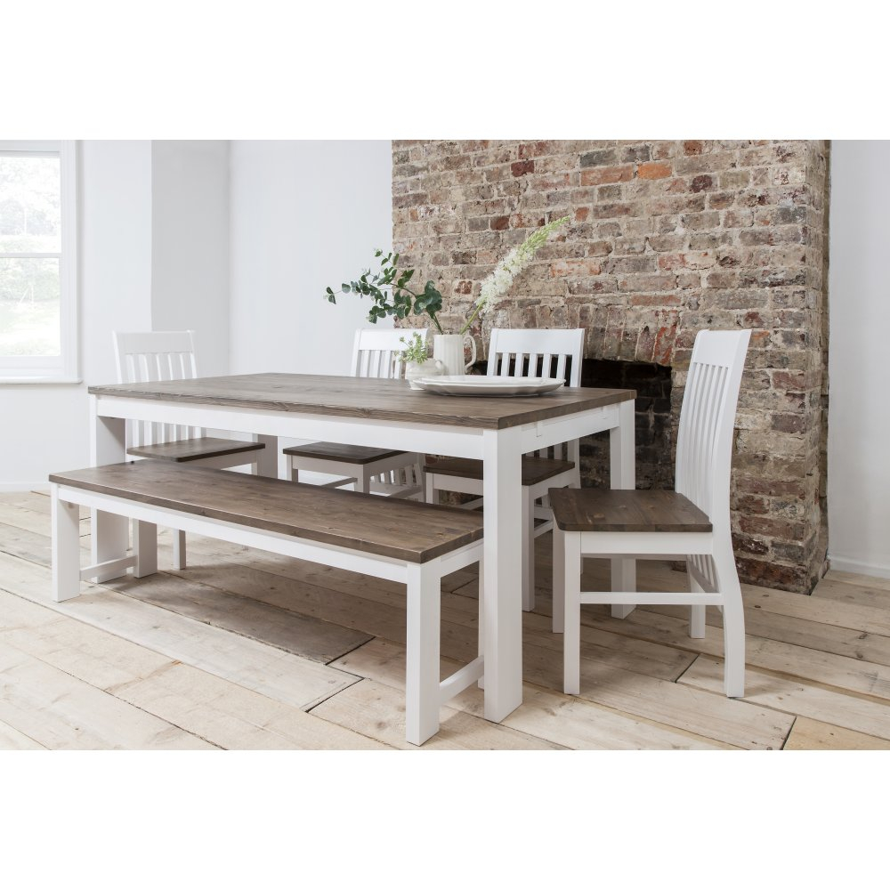 Hever Dining Table With 5 Chairs Bench intended for size 1000 X 1000